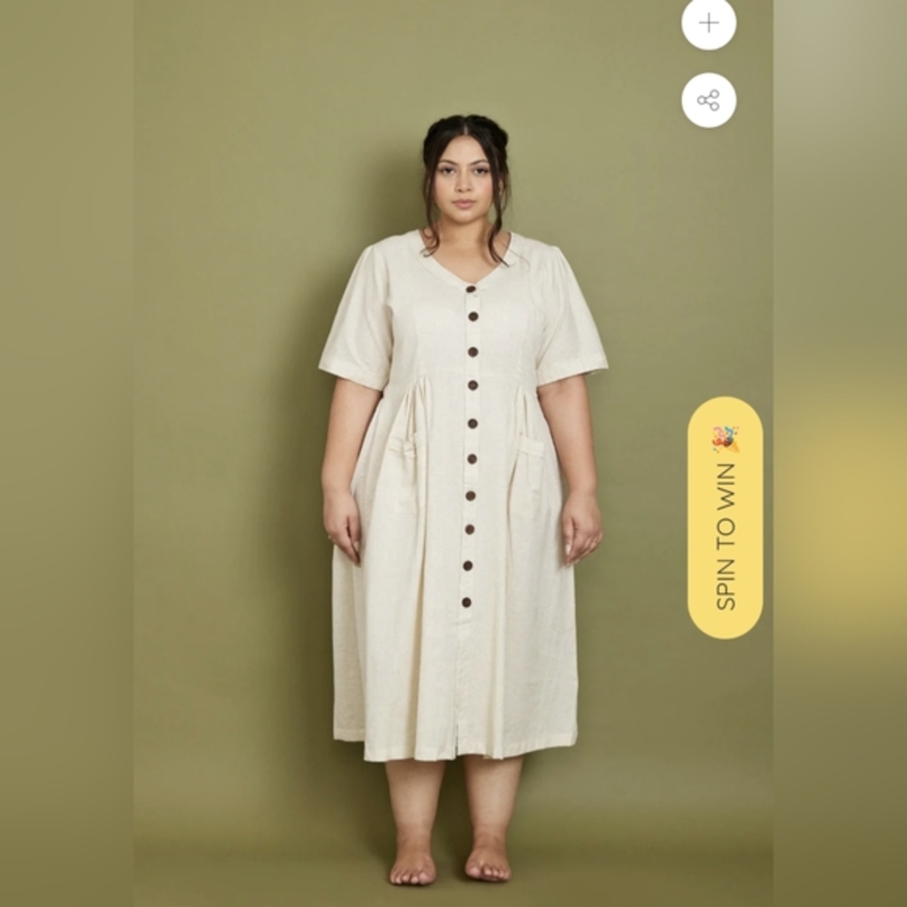 Pana Mina dress size medium in white NWT